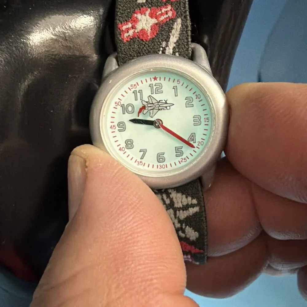 Timex Kids Time Teacher Moving Rocket Wth Indiglo New Battery Super Rare Vintage